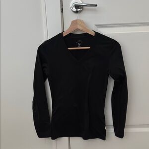 Aigle | Black V-Neck Women's Thermal Top (base layer)